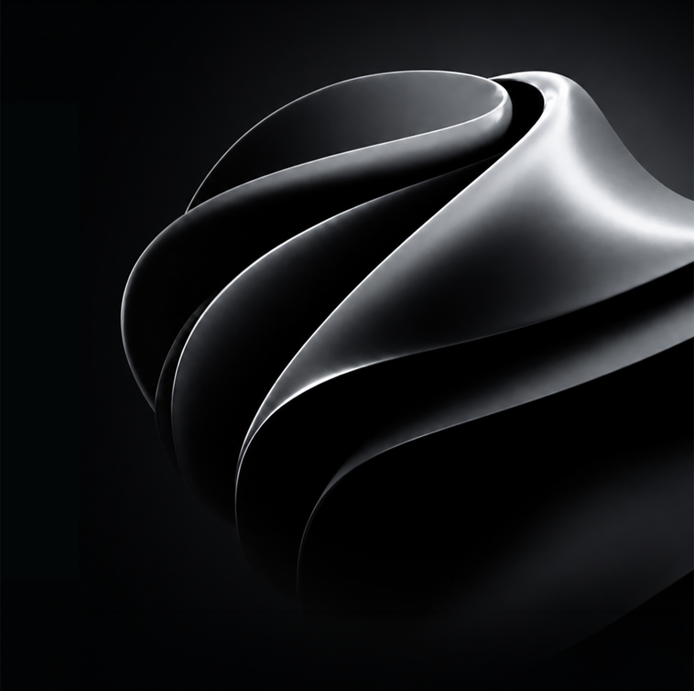 Abstract 3D sculpture — creative direction visual